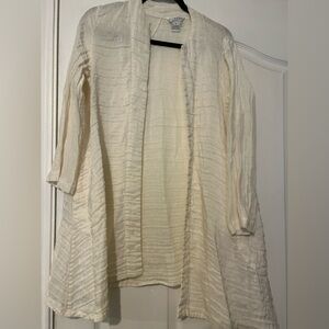 Citron Santa Monica linen Silk  open cardigan medium